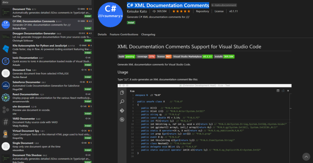 C# XML Documentation Comments